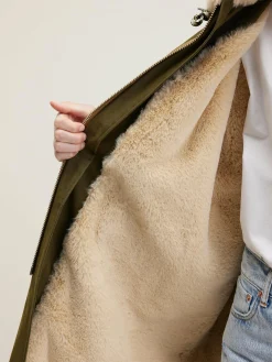 Bellerose Laos Parka Met Capuchon Olive Outlet