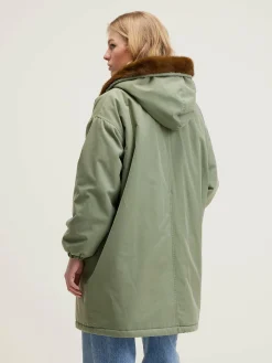 Bellerose Laos Parka Met Capuchon Eucalyptus Outlet