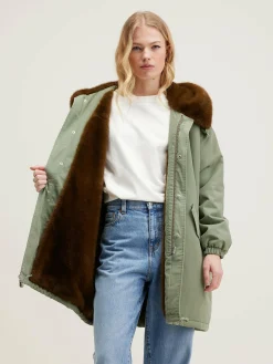 Bellerose Laos Parka Met Capuchon Eucalyptus Outlet