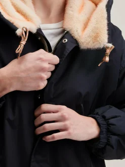 Bellerose Laos Parka Met Capuchon Off black Discount