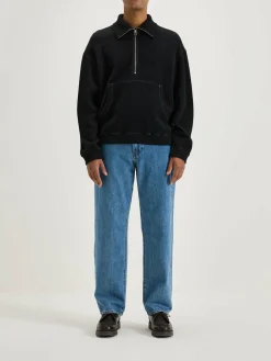 Bellerose Mabro Sweatshirt Met Rits Black