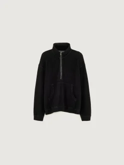 Bellerose Mabro Sweatshirt Met Rits Black