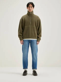 Bellerose Mabro Sweatshirt Met Rits Military Best