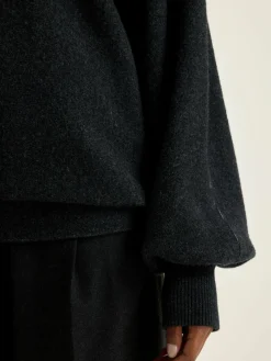 Bellerose Milos Ronde Hals Sweatshirt Off black Hot