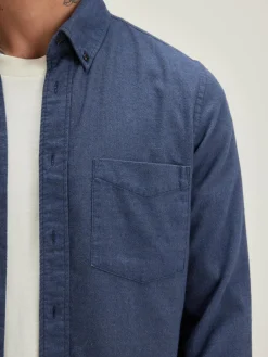 Bellerose Mire Slim Hemd Metal blue