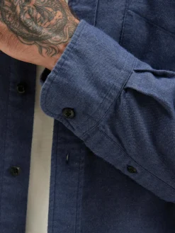 Bellerose Mire Slim Hemd Metal blue