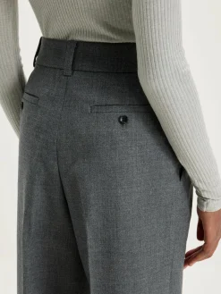 Nicholson & Nicholson Port Rechte Broek Van Wol Online