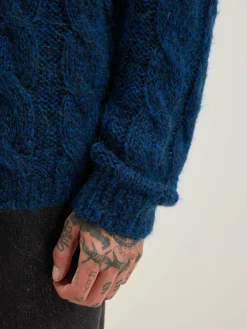 Bellerose Noft Kabeltrui Fir / Naval