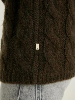 Bellerose Noft Kabeltrui Dark olive Sale