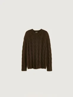 Bellerose Noft Kabeltrui Dark olive Sale