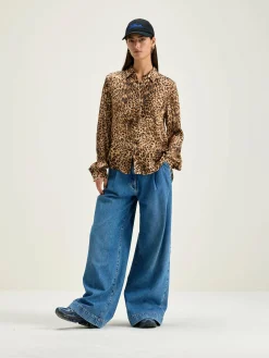 Bellerose Pekin Luipaard Hemd Coffee / Toffee Best