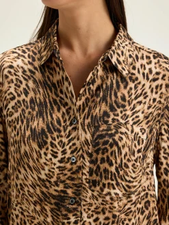 Bellerose Pekin Luipaard Hemd Coffee / Toffee Best