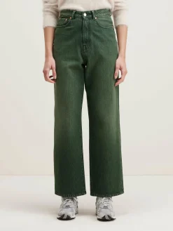 Bellerose Poker Wijde Jeans Green