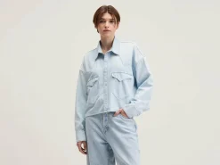 Bellerose Polar Cropped Hemd Used light blue Online
