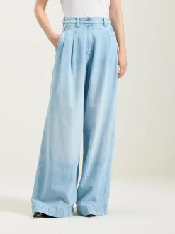 Bellerose Pops Superwijde Jeans Used light blue Online