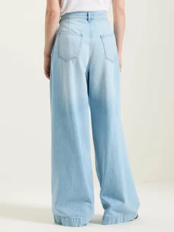 Bellerose Pops Superwijde Jeans Used light blue Online