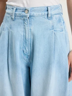 Bellerose Pops Superwijde Jeans Used light blue Online