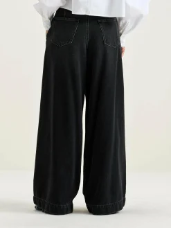 Bellerose Pops Superwijde Jeans Black stone Clearance