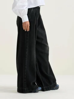 Bellerose Pops Superwijde Jeans Black stone Clearance