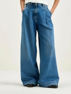 Bellerose Pops Superwijde Jeans Used blue New