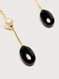 Ragbag studio RAGBAG Dualism Lange Oorbellen New