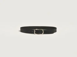Bellerose Sabas Leren Riem Black Outlet