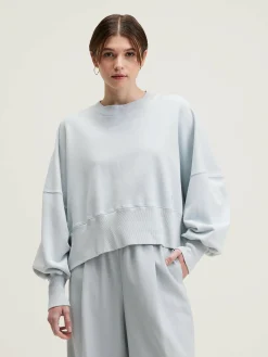 Bellerose Salva Cropped Sweatshirt Givre Outlet