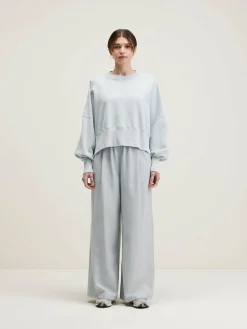 Bellerose Salva Cropped Sweatshirt Givre Outlet