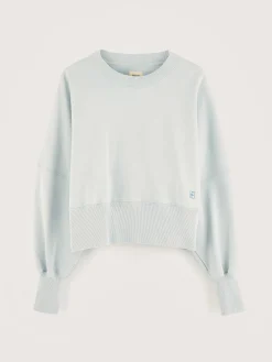 Bellerose Salva Cropped Sweatshirt Givre Outlet