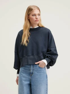 Bellerose Salva Cropped Sweatshirt Black beauty
