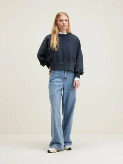 Bellerose Salva Cropped Sweatshirt Black beauty