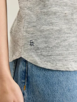 Bellerose Seas Slim T-shirt Heather grey Hot