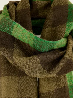 Bellerose Sidiki Geruite Sjaal Jeep / Moss New