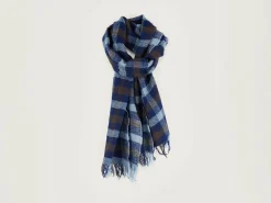 Bellerose Sidy Geruit Sjaal Deep grey / Worker Hot