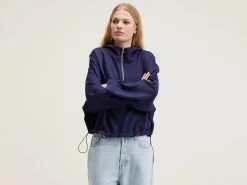 Bellerose Tates Hoodie Met Wijde Mouwen Naval Discount