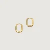 Ten jewellery TEN Oblong Gold Oorbellen Hot