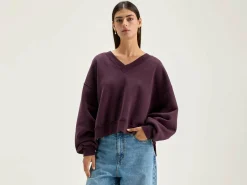 Bellerose Varola V-hals Sweatshirt Wine