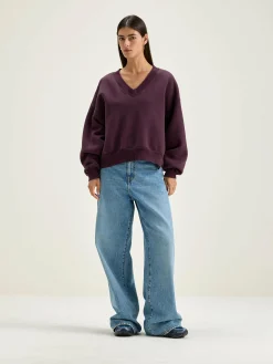 Bellerose Varola V-hals Sweatshirt Wine