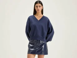 Bellerose Varola V-hals Sweatshirt Naval Best
