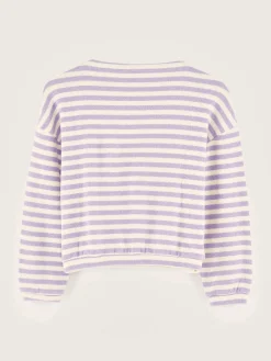 Bellerose Vaso Lange Mouwen T-shirt Bonbon / Ecru Sale
