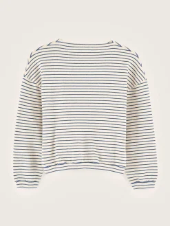 Bellerose Vaso Lange Mouwen T-shirt America / Ecru Outlet