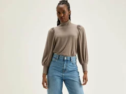 Bellerose Vazo T-shirt Met Rolkraag Dust