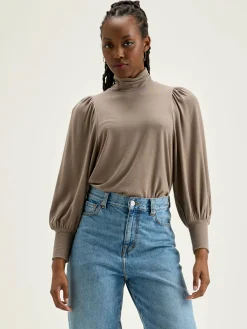 Bellerose Vazo T-shirt Met Rolkraag Dust