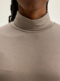 Bellerose Vazo T-shirt Met Rolkraag Dust