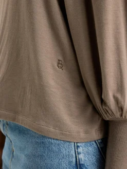 Bellerose Vazo T-shirt Met Rolkraag Dust