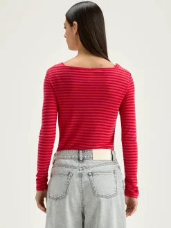 Bellerose Veras Slim T-shirt Braise / Fushia Hot