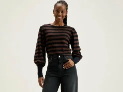 Bellerose Vidoum Pofmouwen T-shirt Deep well / Lychee Online