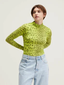 Bellerose Vinny T-shirt Met Rolkraag Fluo New